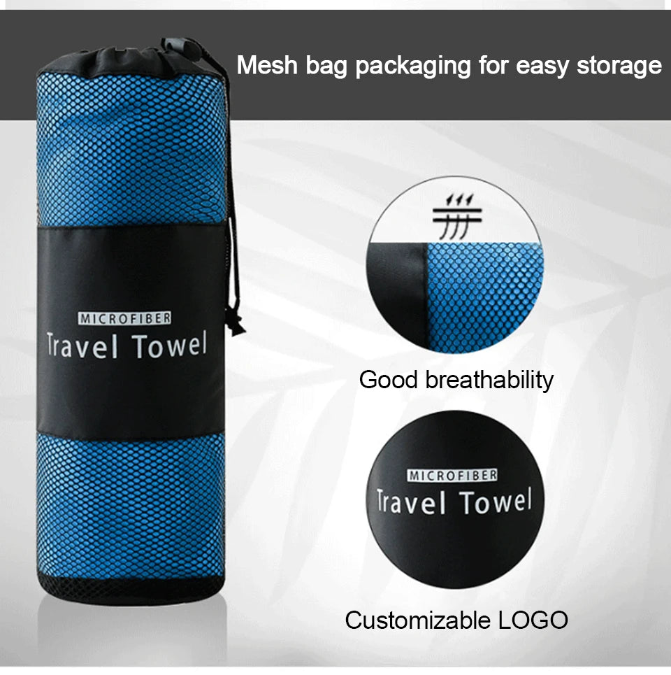 Microfiber Towels for Travel Sport Fast Drying Super Absorbent Large Hair Towel Ultra Soft Lightweight Gym Swimming Yoga Towel