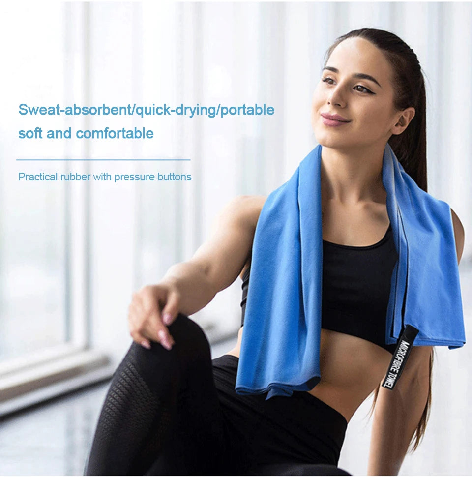 Microfiber Towels for Travel Sport Fast Drying Super Absorbent Large Hair Towel Ultra Soft Lightweight Gym Swimming Yoga Towel